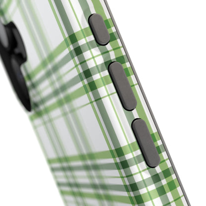 Impact-Resistant Phone Case -St. Patrick's Day Plaid