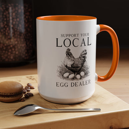 Accent Coffee Mug (11, 15oz)- Egg Dealer