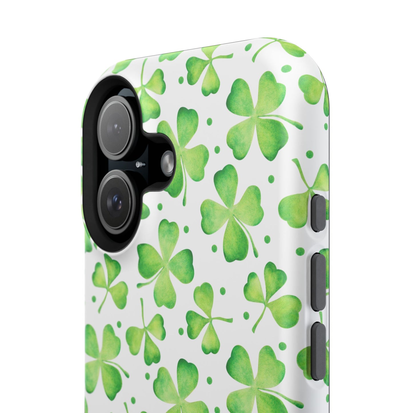 Impact-Resistant Phone Case- Watercolor Clovers