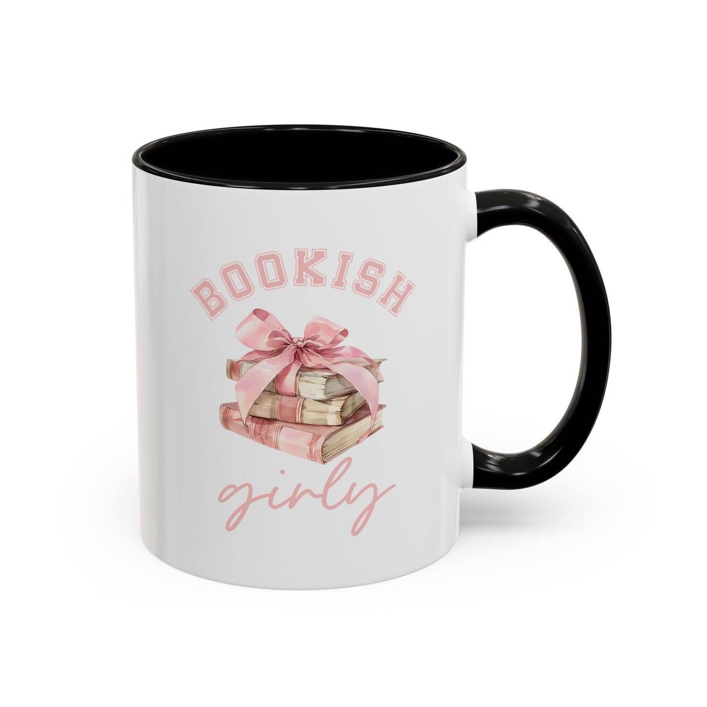 Accent Coffee Mug (11, 15oz)- Bookish Girly