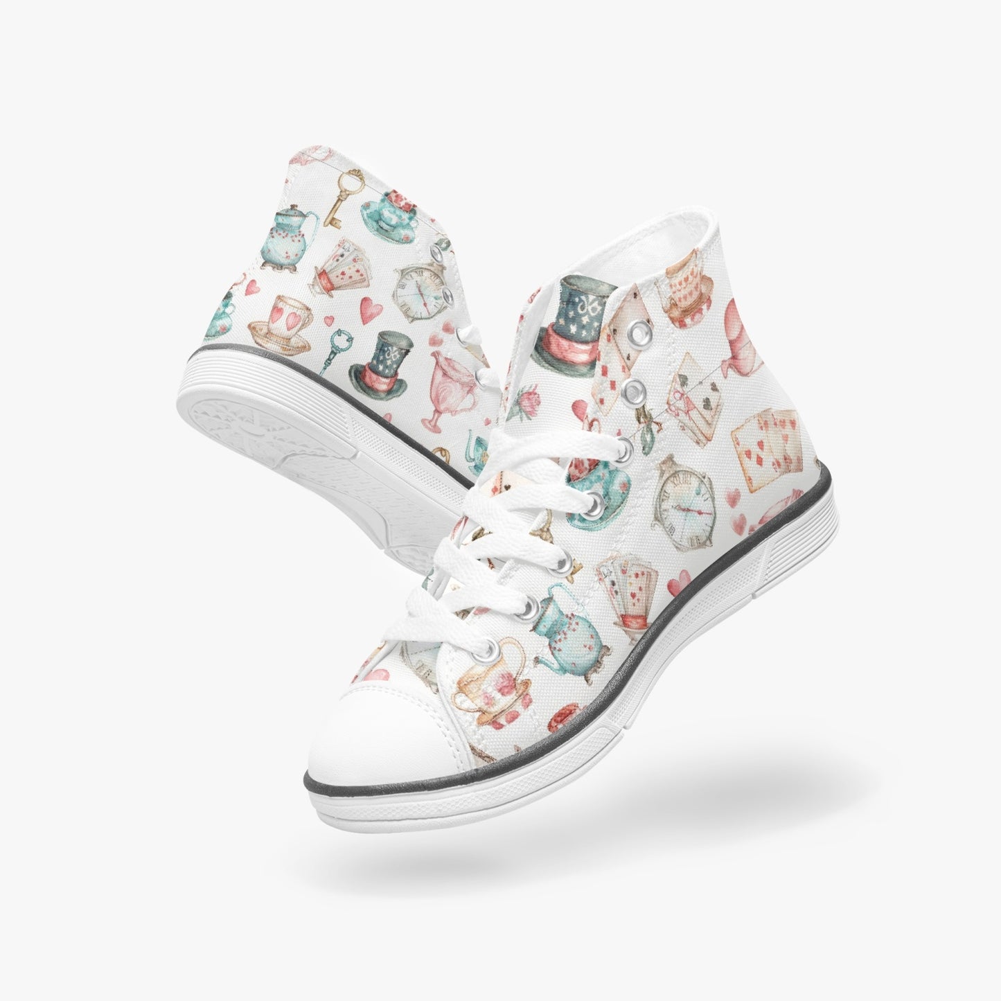 Wonderland Light Kid's High-Top Canvas Shoes