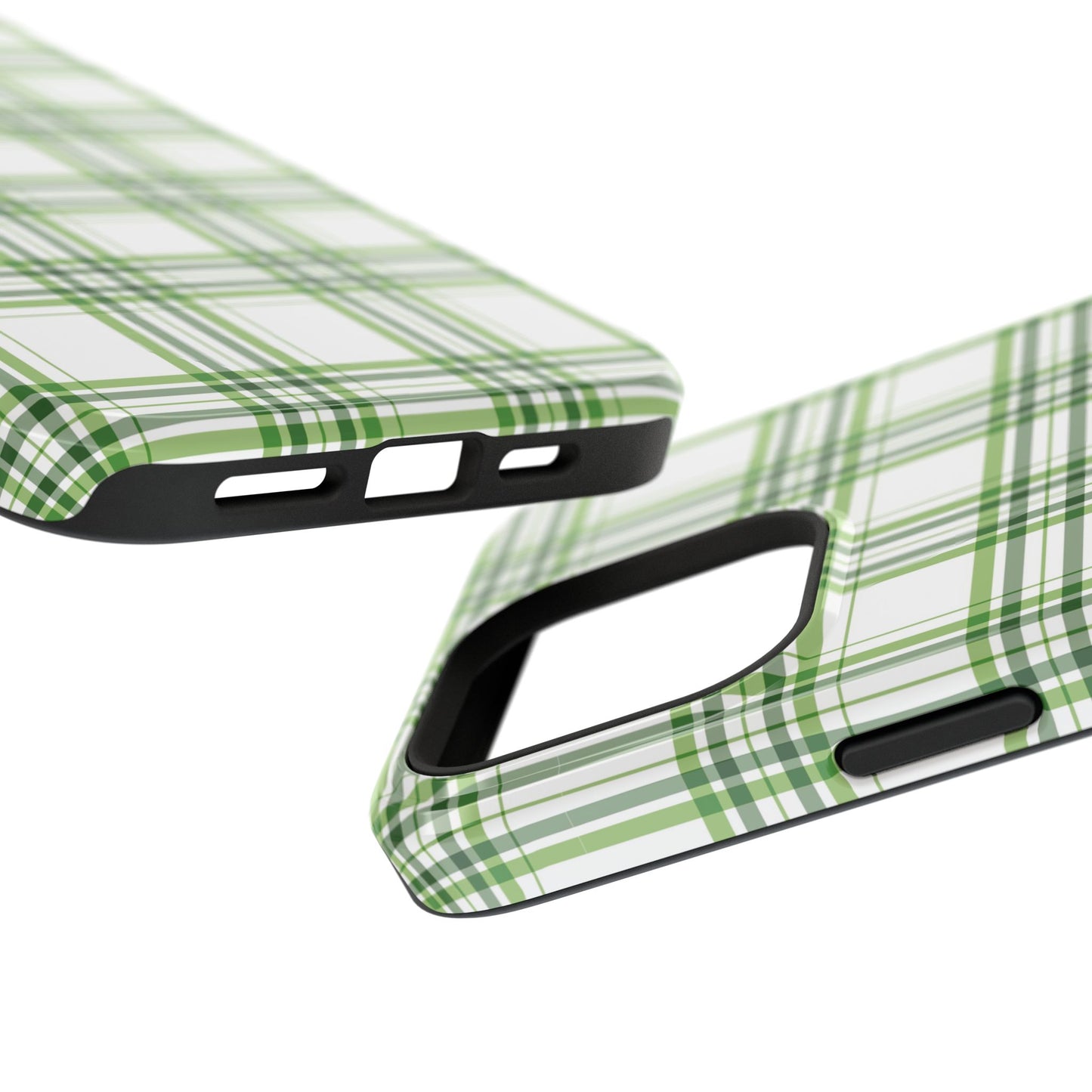 Impact-Resistant Phone Case -St. Patrick's Day Plaid