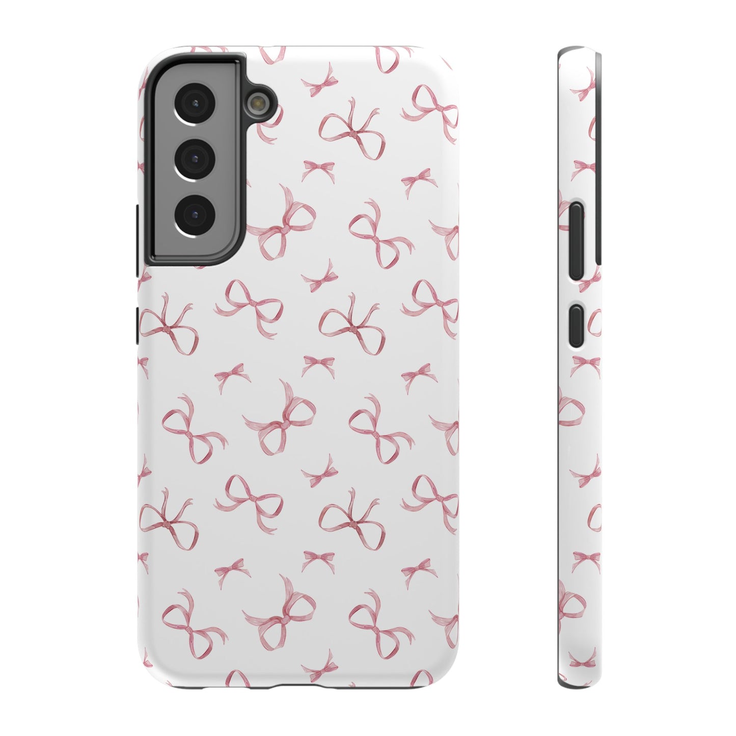 Impact-Resistant Phone Case - Coquette Bows Pink