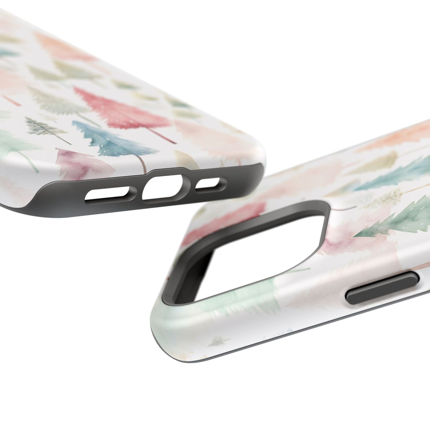 Watercolor Christmas Trees Impact-Resistant Phone Case