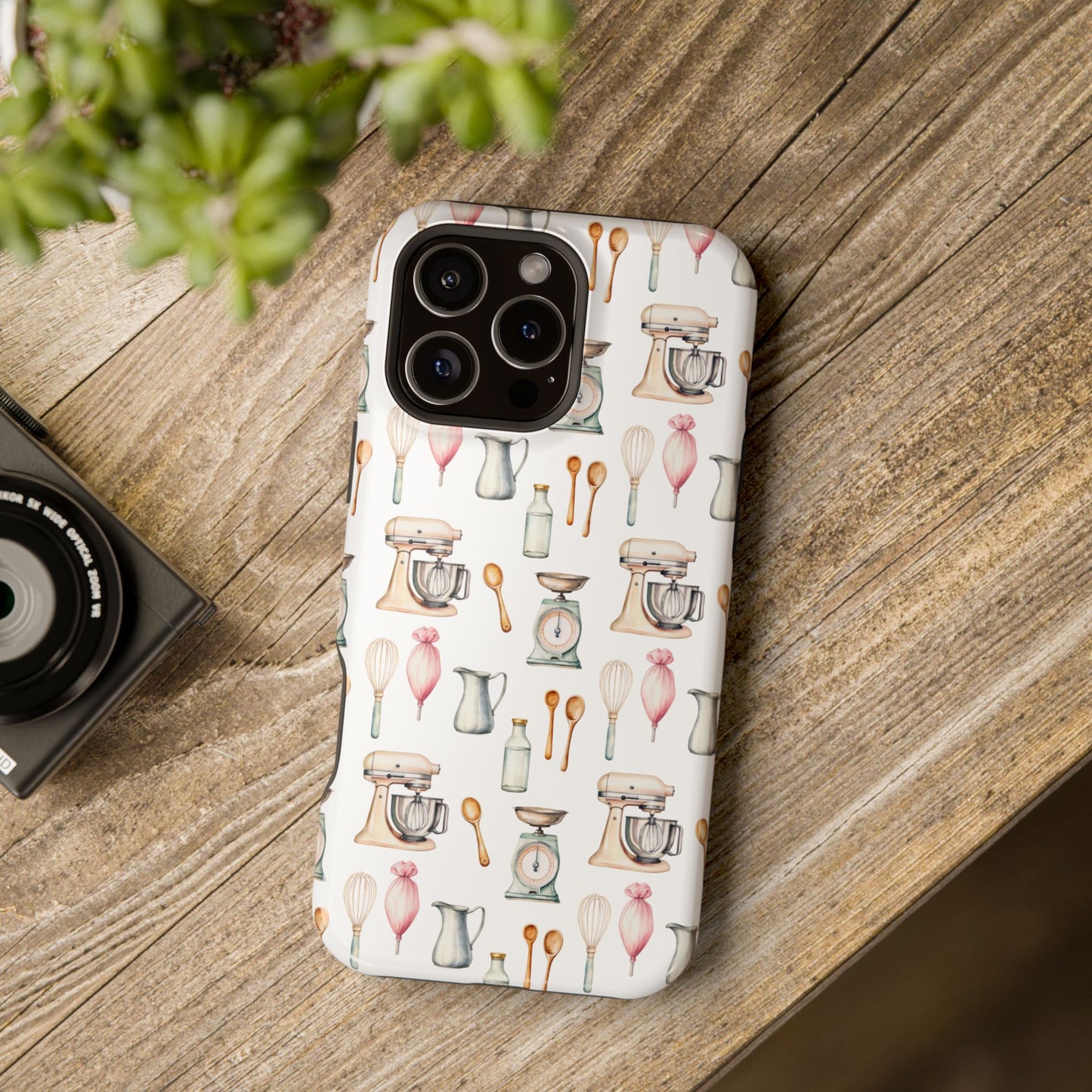 Impact-Resistant Phone Case- Watercolor Baker