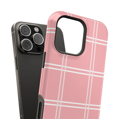 Impact-Resistant Phone Case -Girly Plaid