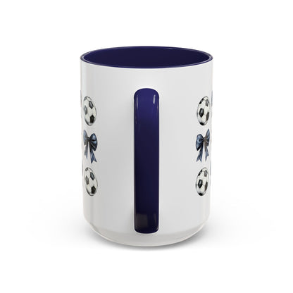 Accent Coffee Mug (11, 15oz)- Coquette Soccer