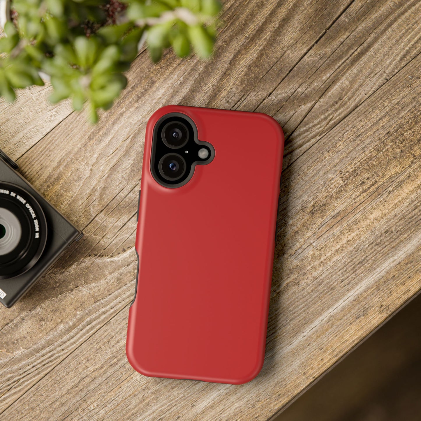 Impact-Resistant Phone Case - Lipstick Red