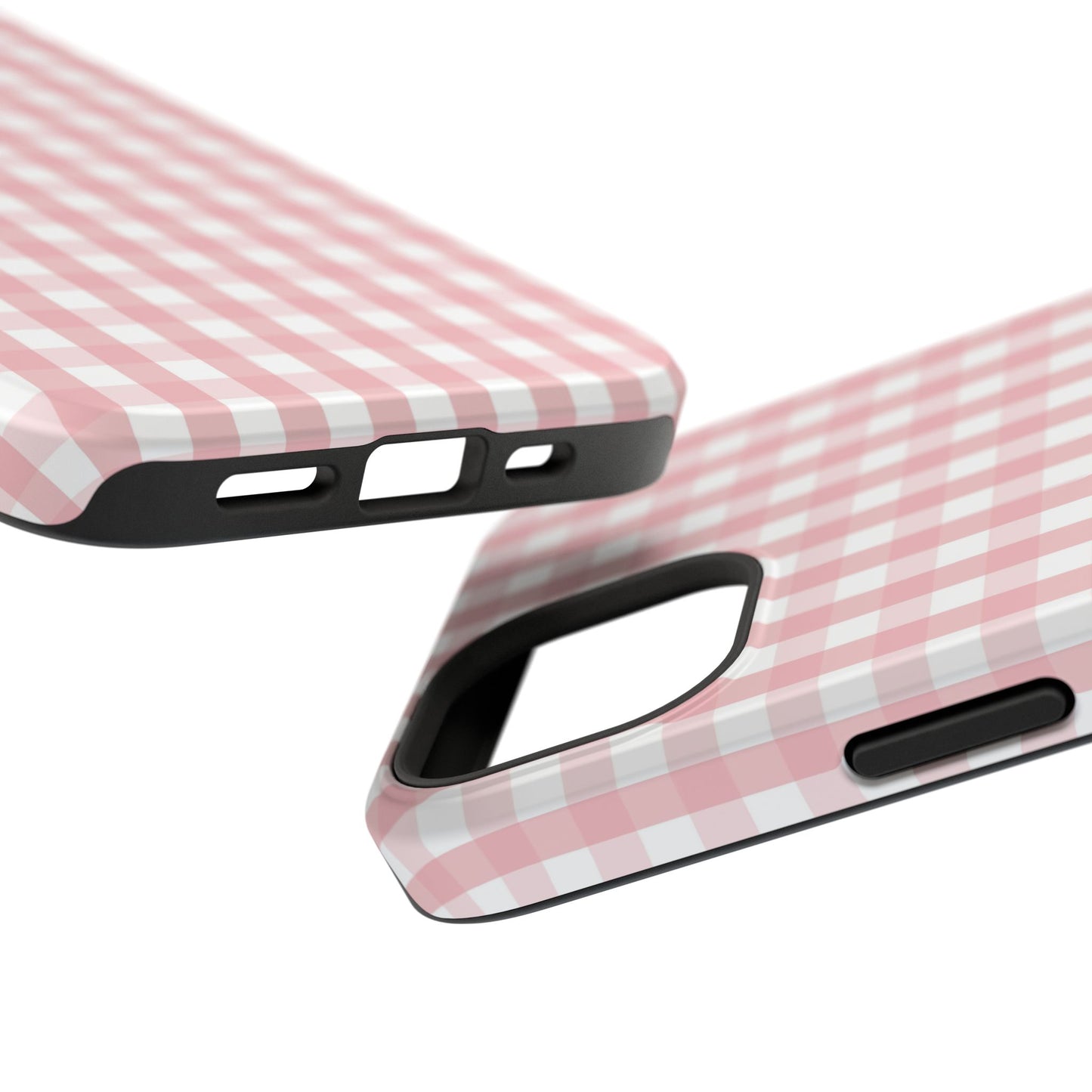 Impact-Resistant Cases -Pink Gingham