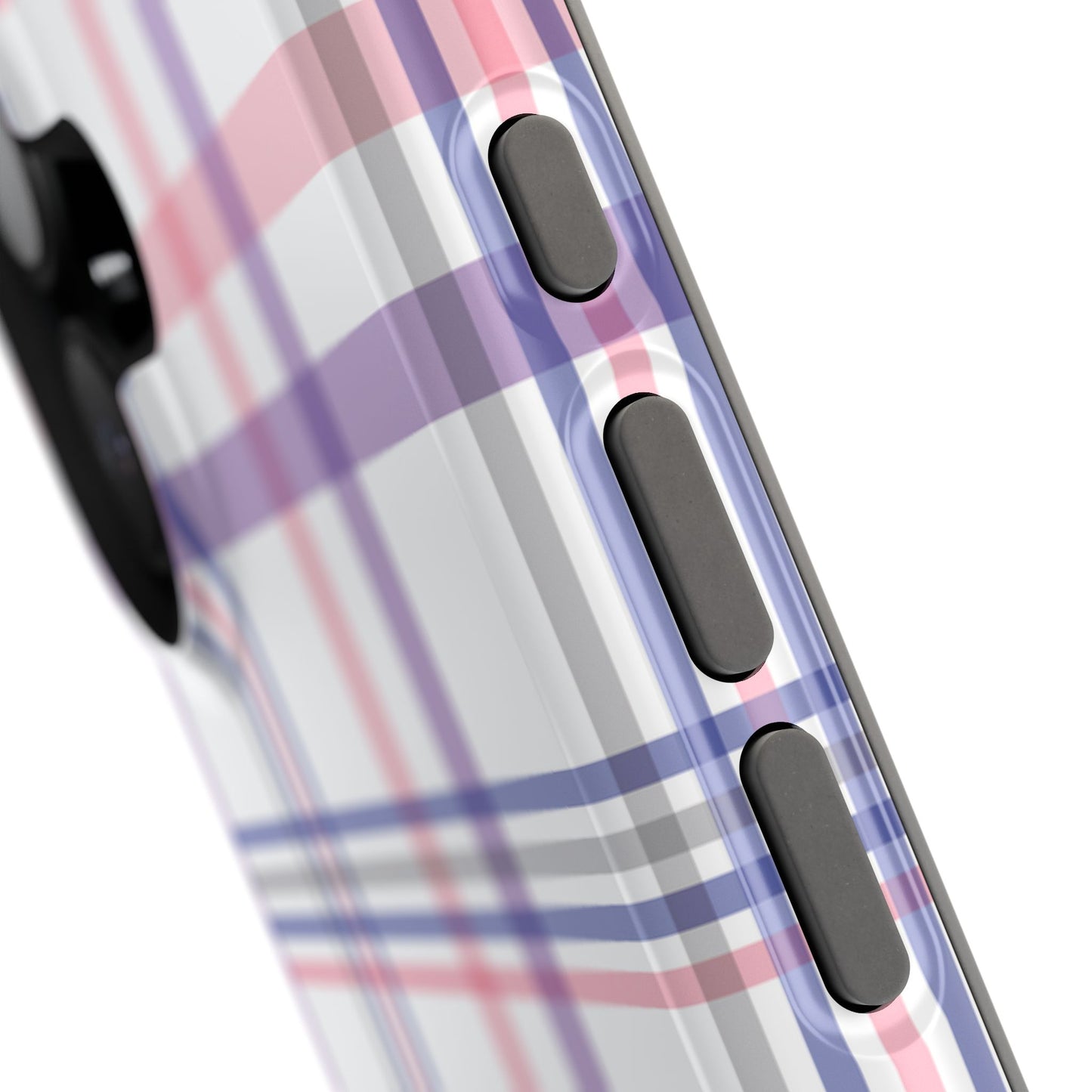 Impact-Resistant Cases - Spring Plaid Pink Purple