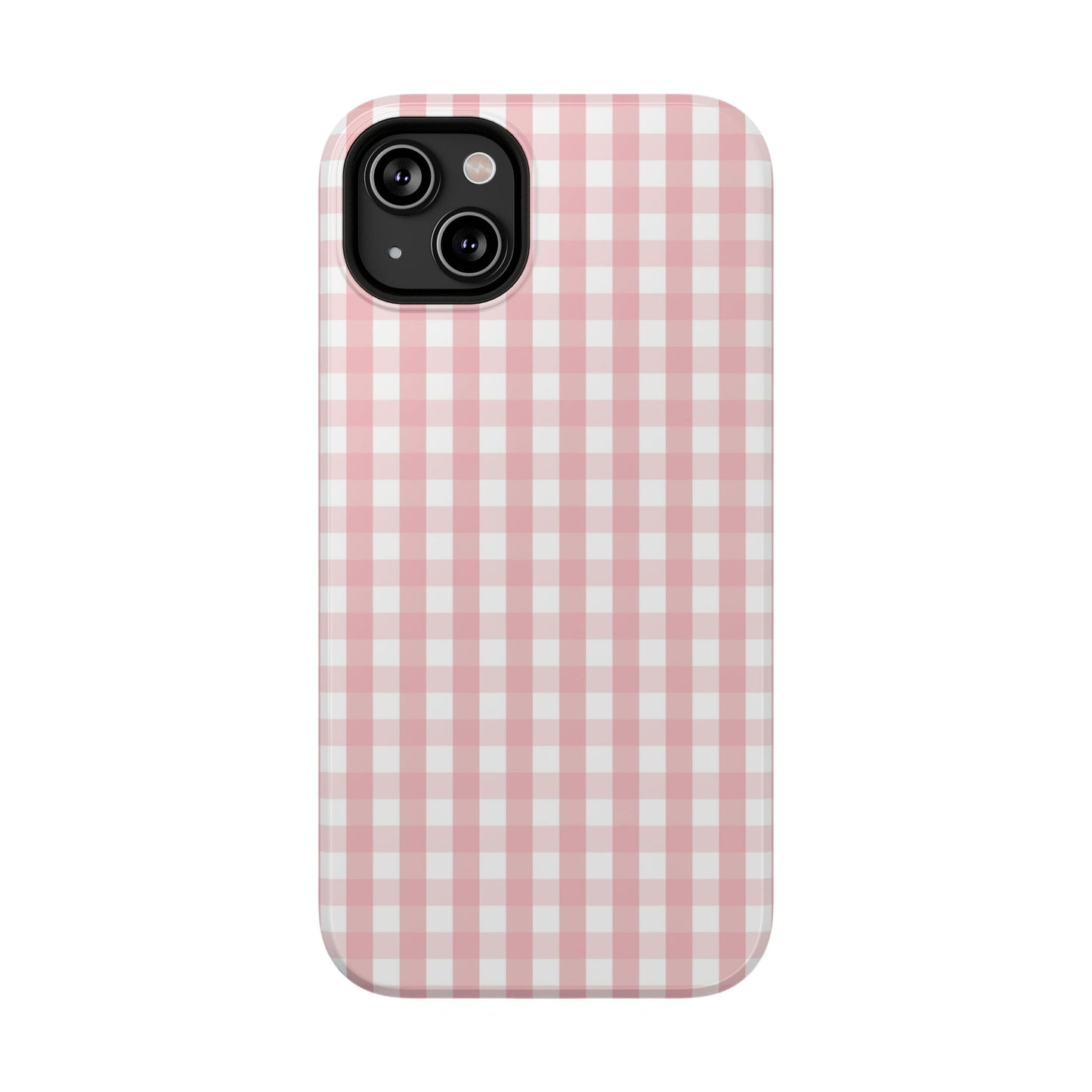 Impact-Resistant Cases -Pink Gingham