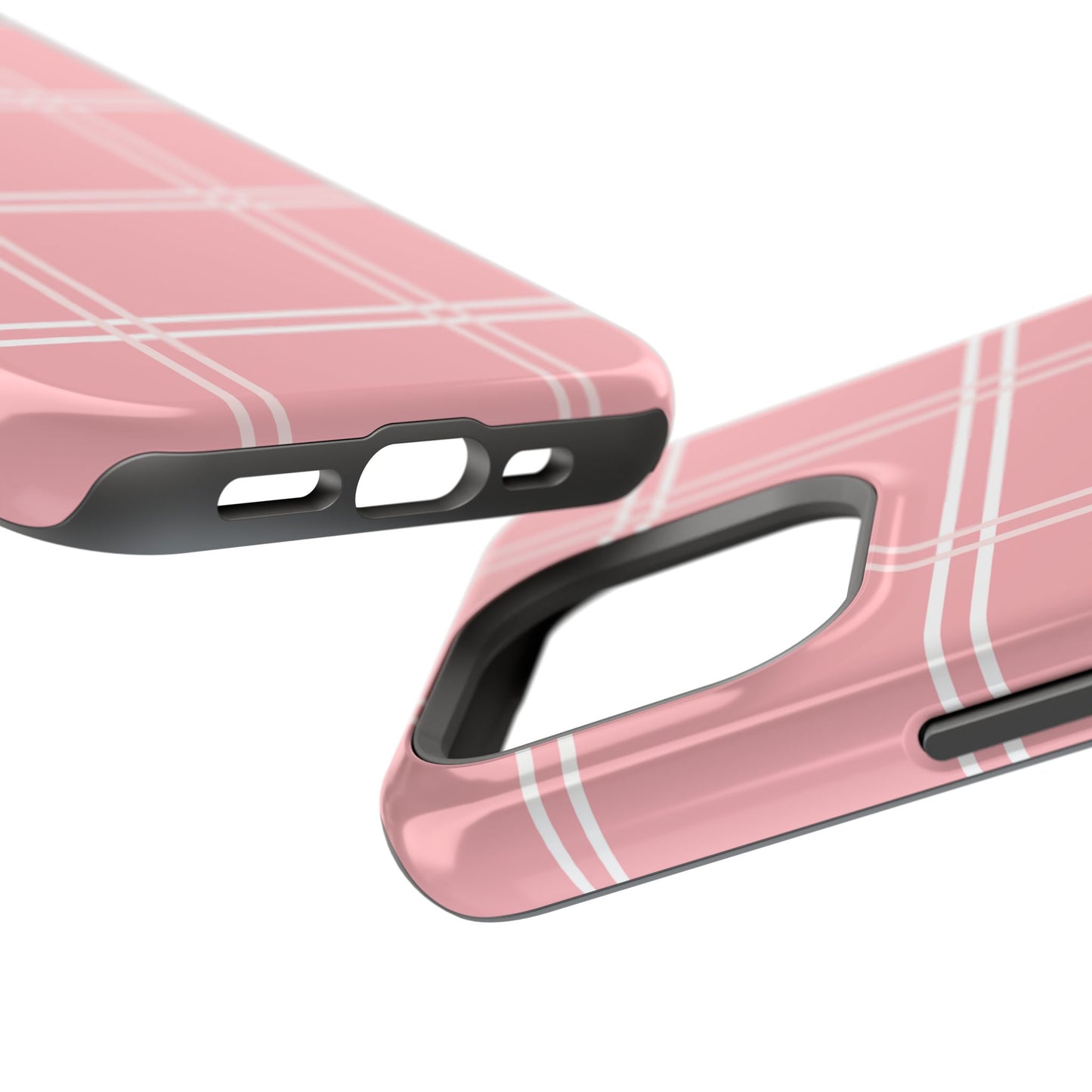 Impact-Resistant Phone Case -Girly Plaid