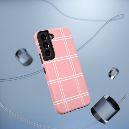 Impact-Resistant Phone Case -Girly Plaid