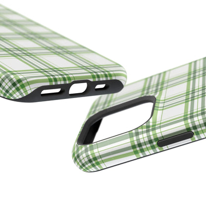 Impact-Resistant Phone Case -St. Patrick's Day Plaid