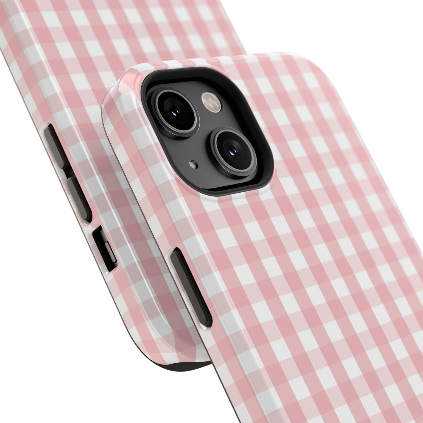 Impact-Resistant Cases -Pink Gingham