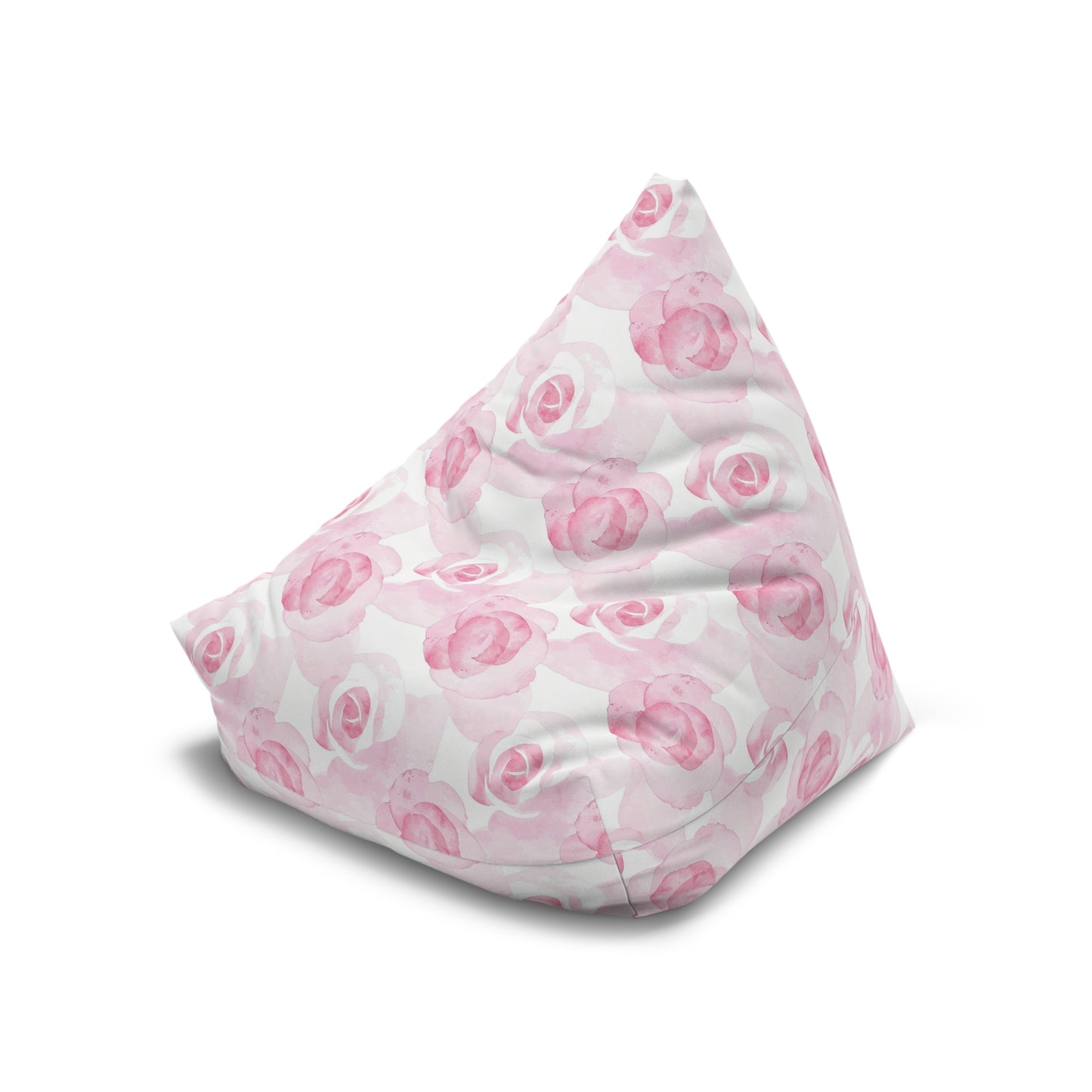 Watercolor Roses Bean Bag Chair Cover