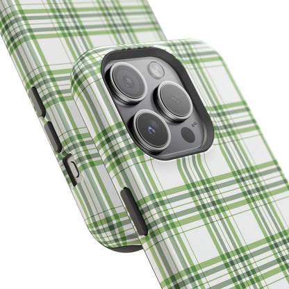 Impact-Resistant Phone Case -St. Patrick's Day Plaid