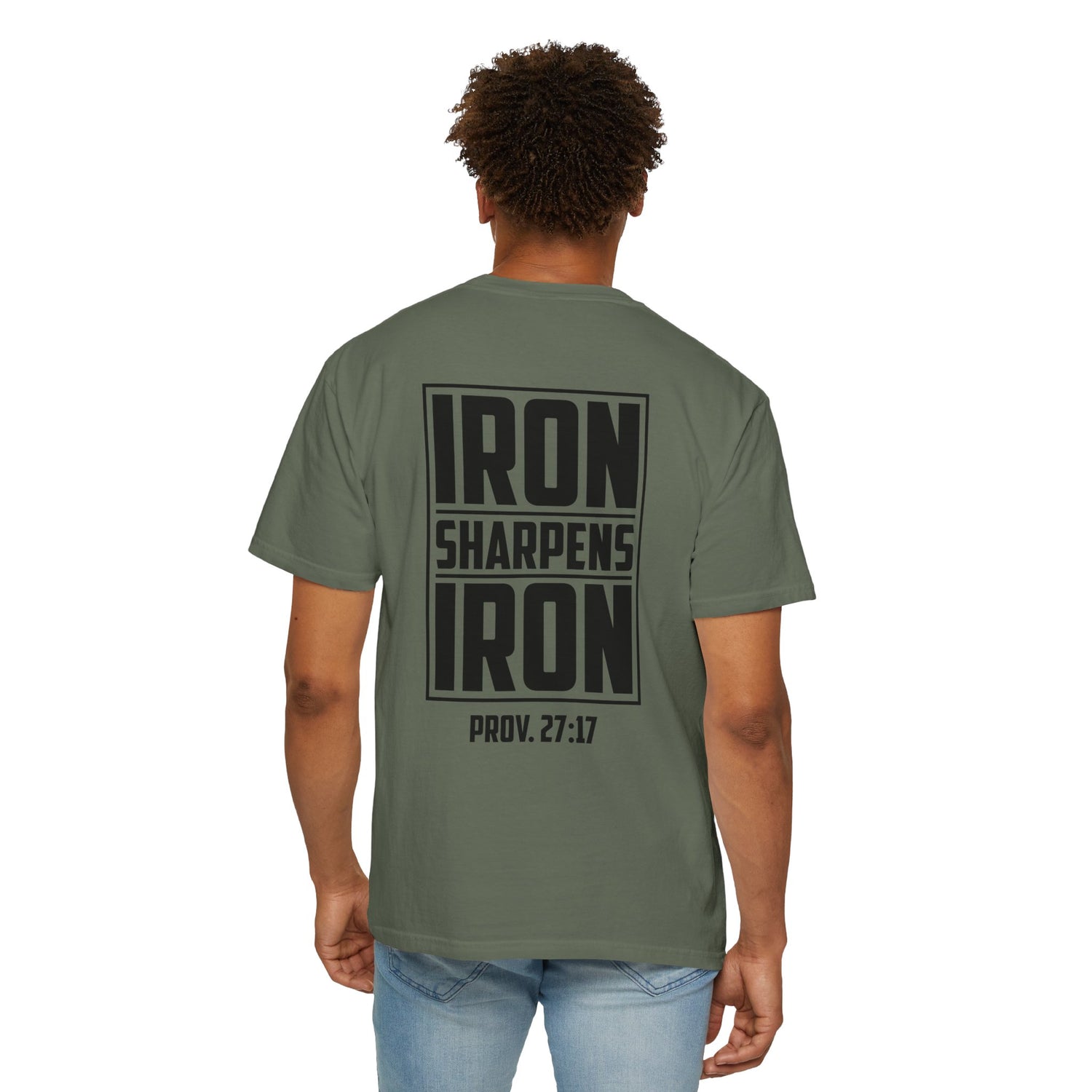 Inspirational Unisex T-Shirt, Motivational Tee for Everyday Wear, Iron Sharpens Iron, Christian Gift, Casual Fashion