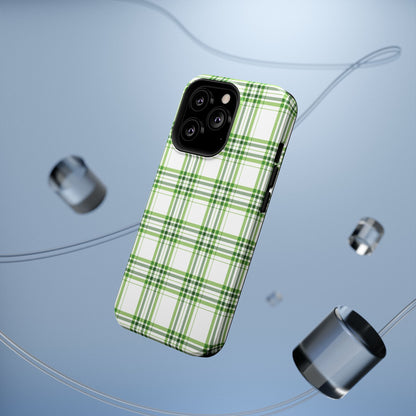 Impact-Resistant Phone Case -St. Patrick's Day Plaid