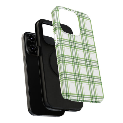 Impact-Resistant Phone Case -St. Patrick's Day Plaid