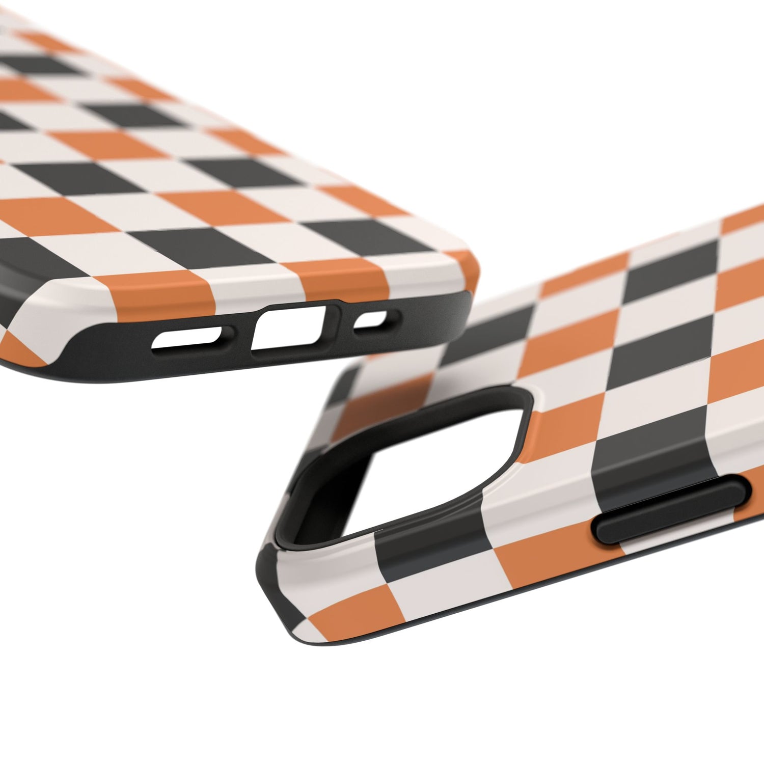 Trendy Halloween Checkerboard Phone Case | Impact-Resistant, iPhone, Samsung