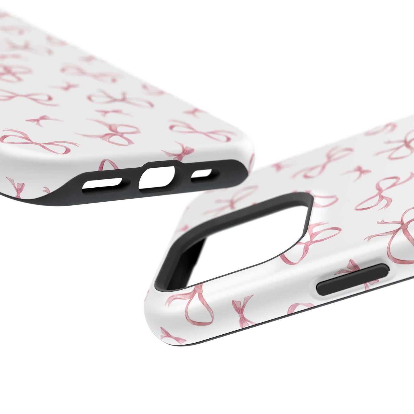 Impact-Resistant Phone Case - Coquette Bows Pink