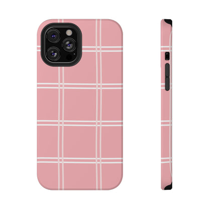 Impact-Resistant Phone Case -Girly Plaid