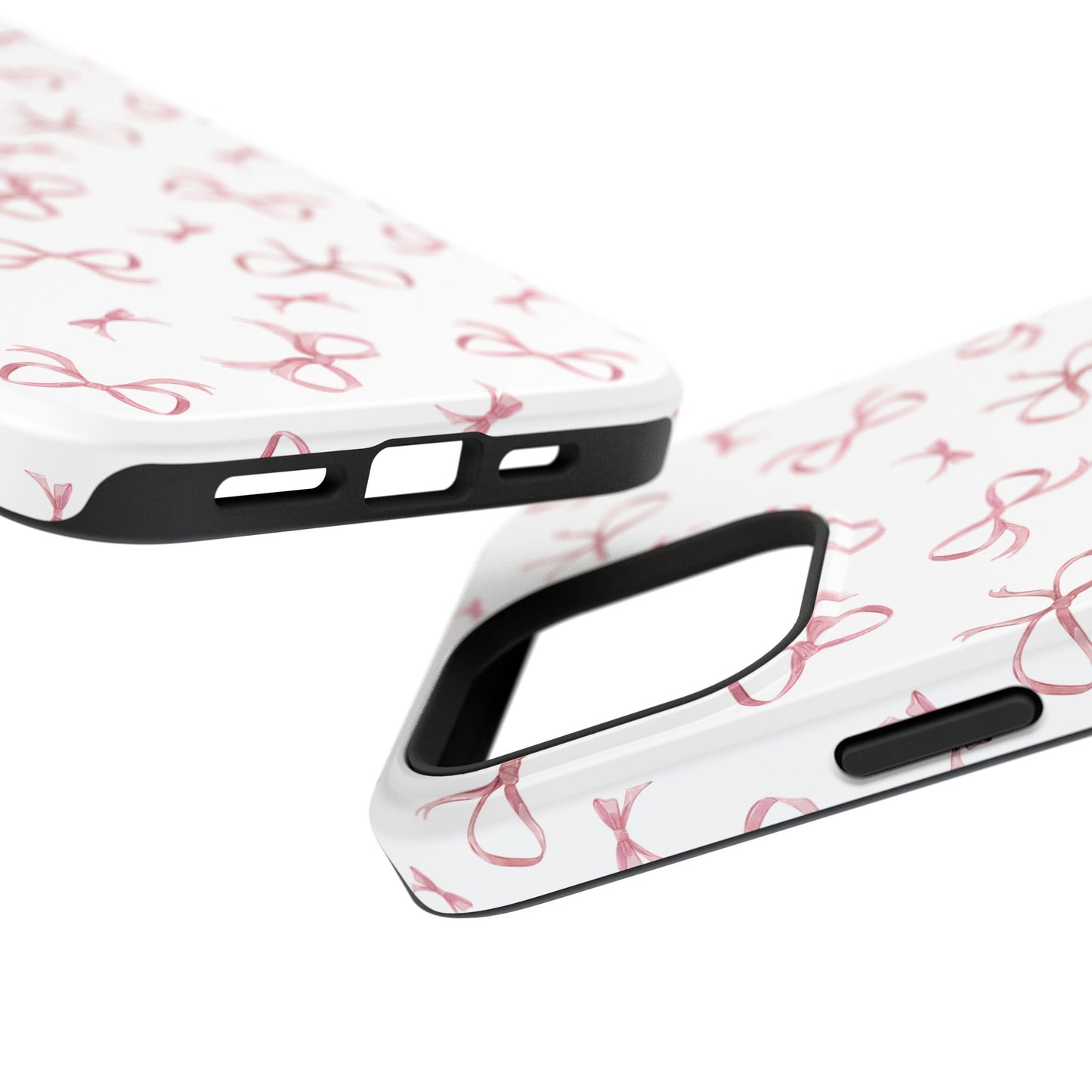 Impact-Resistant Phone Case - Coquette Bows Pink