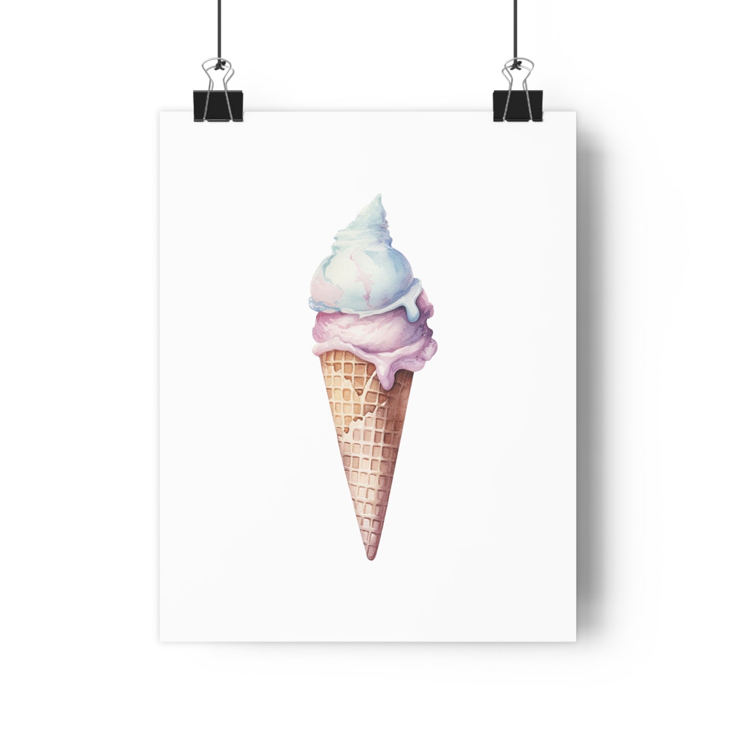 Giclée Art Print Watercolor Candy Land Ice Cream