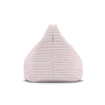 Girls Pink White Striped Bean Bag Chair Cover