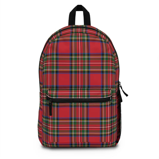 Backpack- Red Tartan Plaid