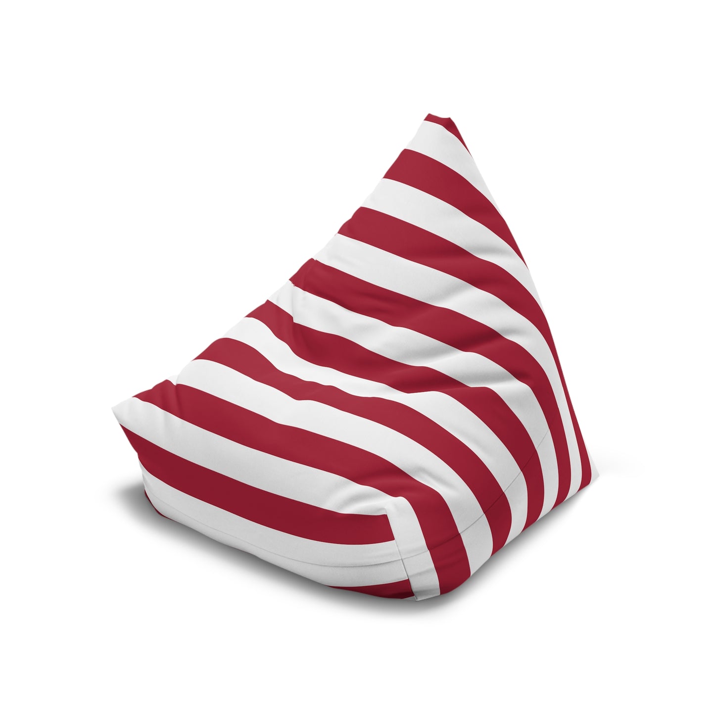 Nautical Stripe Red Bean Bag Chair Cover