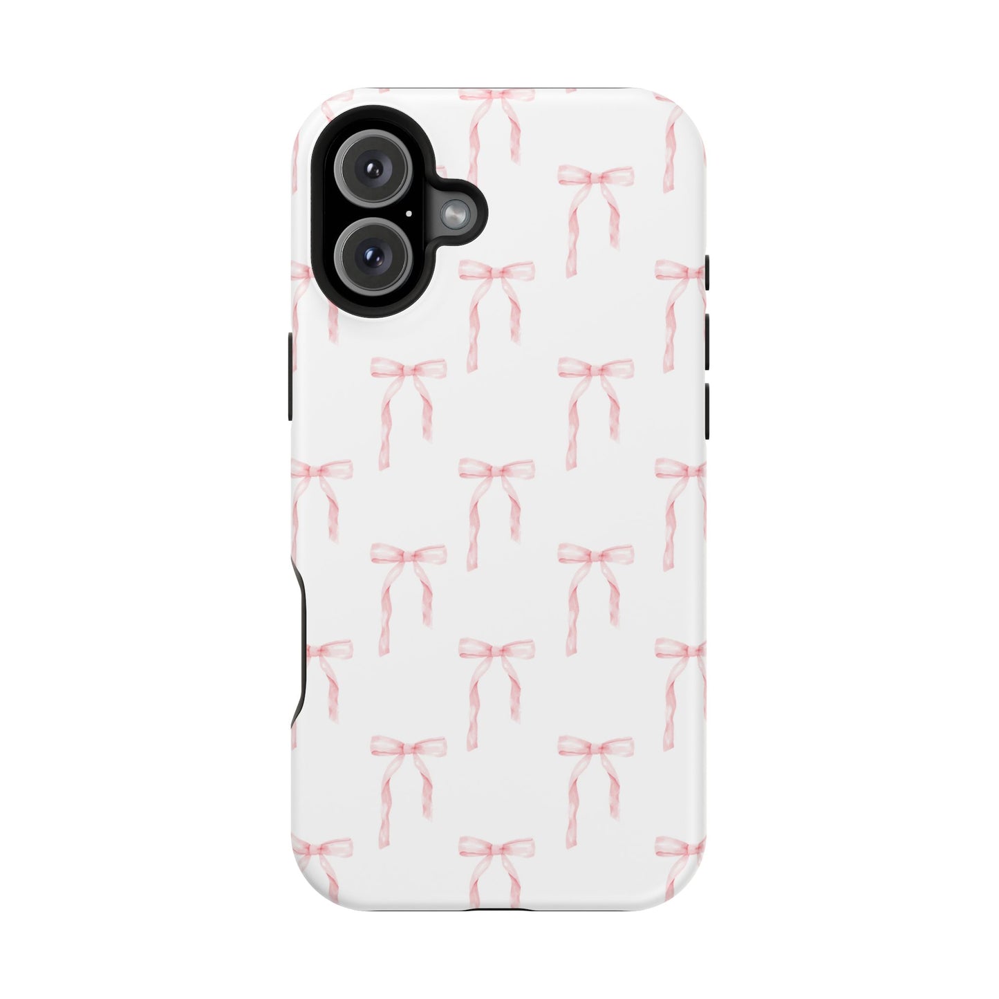 Watercolor Coquette Pink Bows Impact-Resistant Phone Case