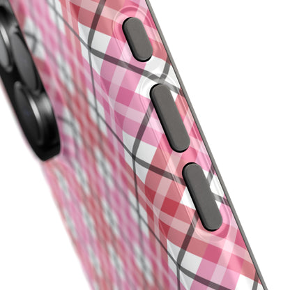 Impact-Resistant Phone Case - Valentine Plaid