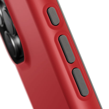 Impact-Resistant Phone Case - Lipstick Red