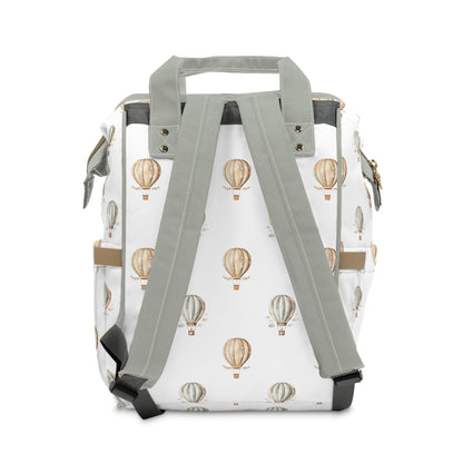 Neutral Hot Air Balloons Multifunctional Diaper Backpack