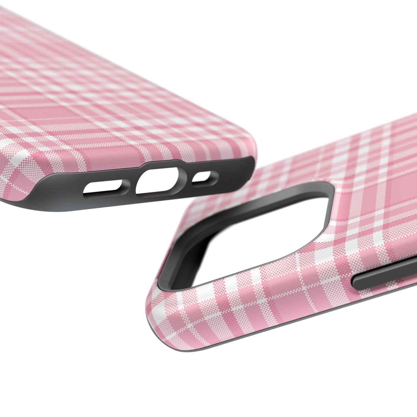 Impact-Resistant Phone Case - Easter Plaid Pink