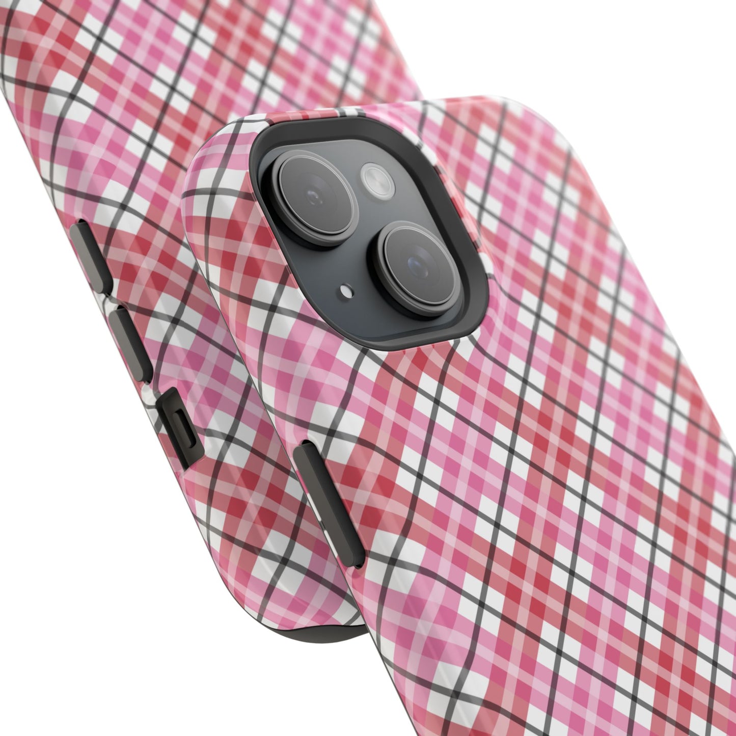 Impact-Resistant Phone Case - Valentine Plaid