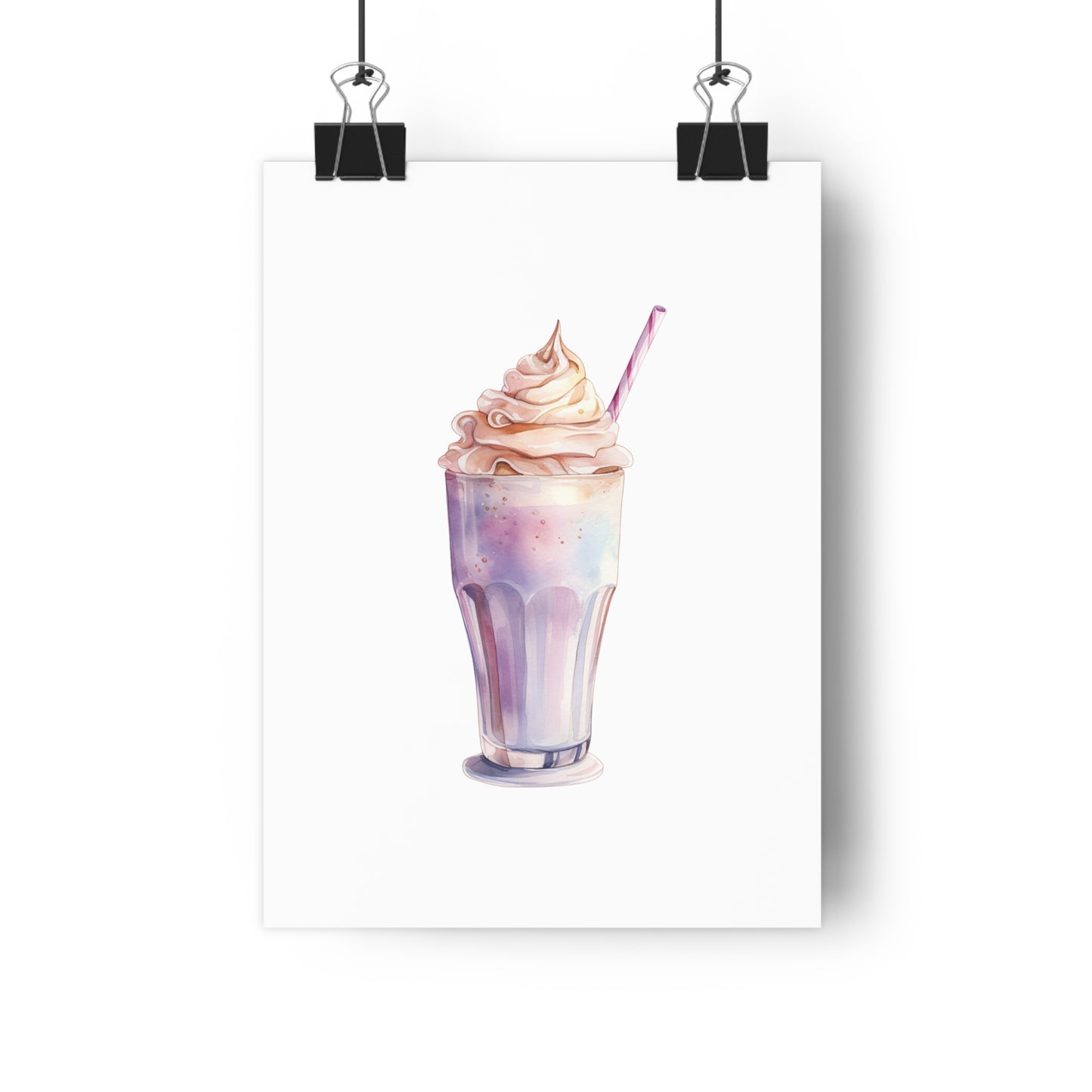 Giclée Art Print Watercolor Candy Land Milkshake