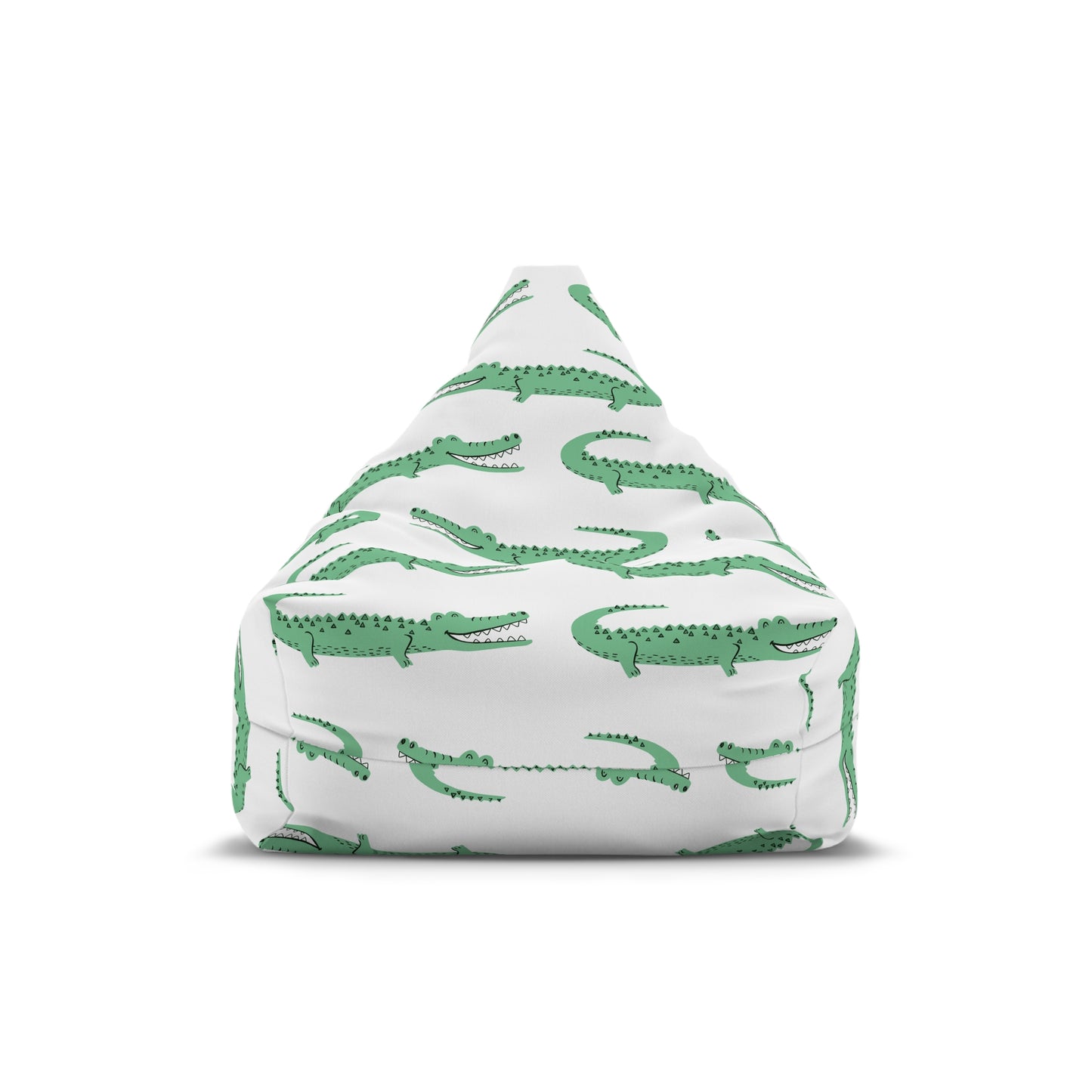 Preppy Green Crocodile Bean Bag Chair Cover