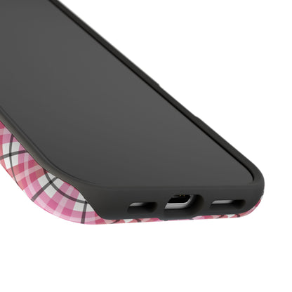 Impact-Resistant Phone Case - Valentine Plaid