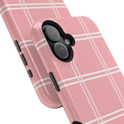 Impact-Resistant Phone Case -Girly Plaid