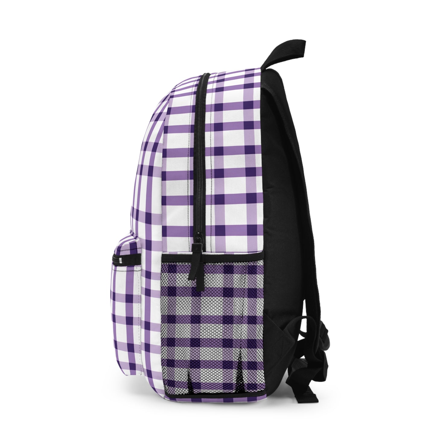 Backpack- Tiger Purple Plaid