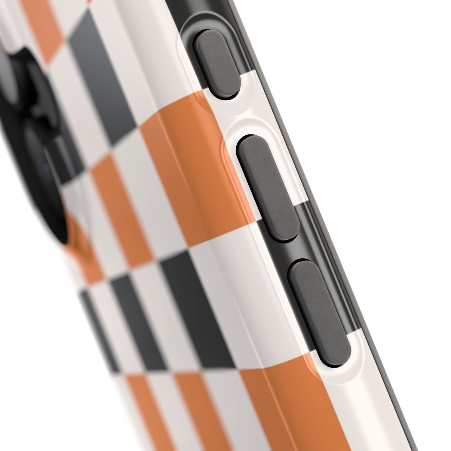 Trendy Halloween Checkerboard Phone Case | Impact-Resistant, iPhone, Samsung