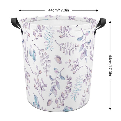 Collapsible Laundry Hamper- Elegant Lavender Blues