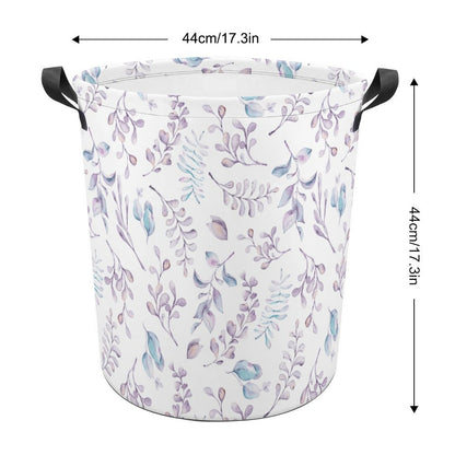 Collapsible Laundry Hamper- Elegant Lavender Blues