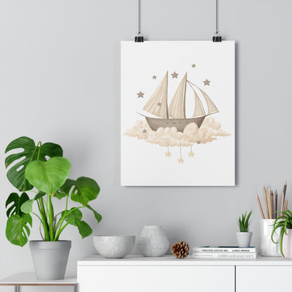 Giclée Art Print Memories of Dreams Ships Neutral