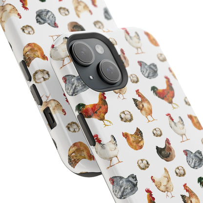 Impact-Resistant Phone Case - Chicken Love