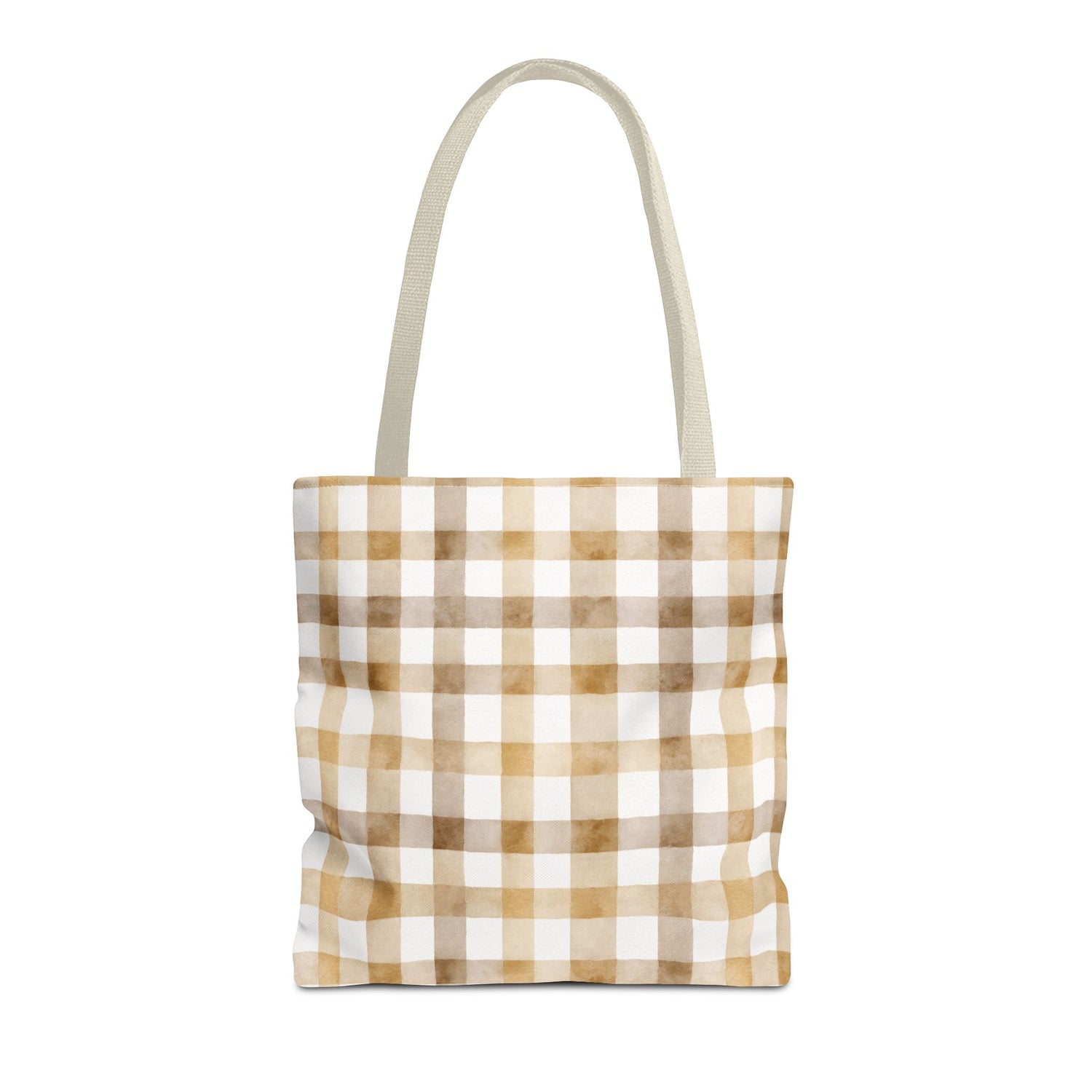 Chic Gingham Fall Tote Bag