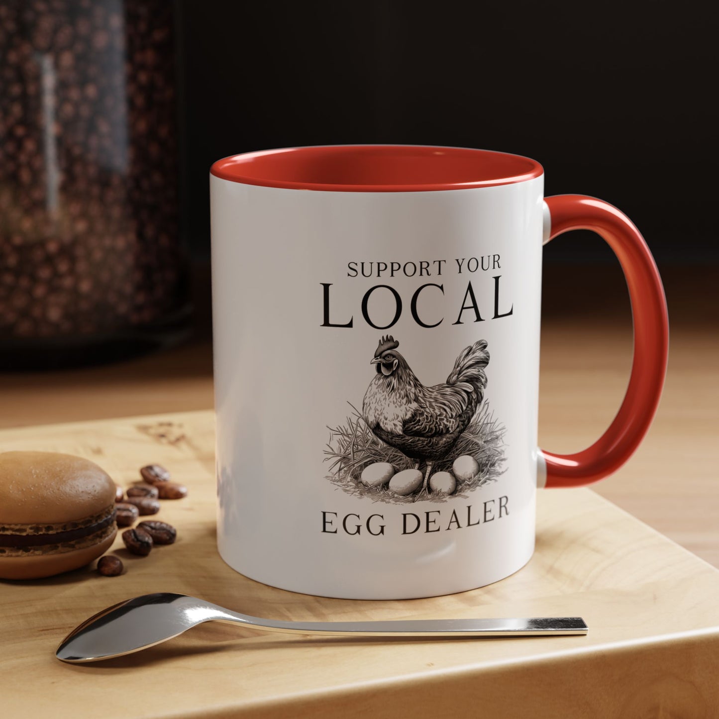 Accent Coffee Mug (11, 15oz)- Egg Dealer